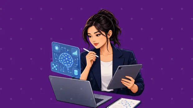 Couragier practical learning illustration — e-learning digital education platform, lion mascot Couragier