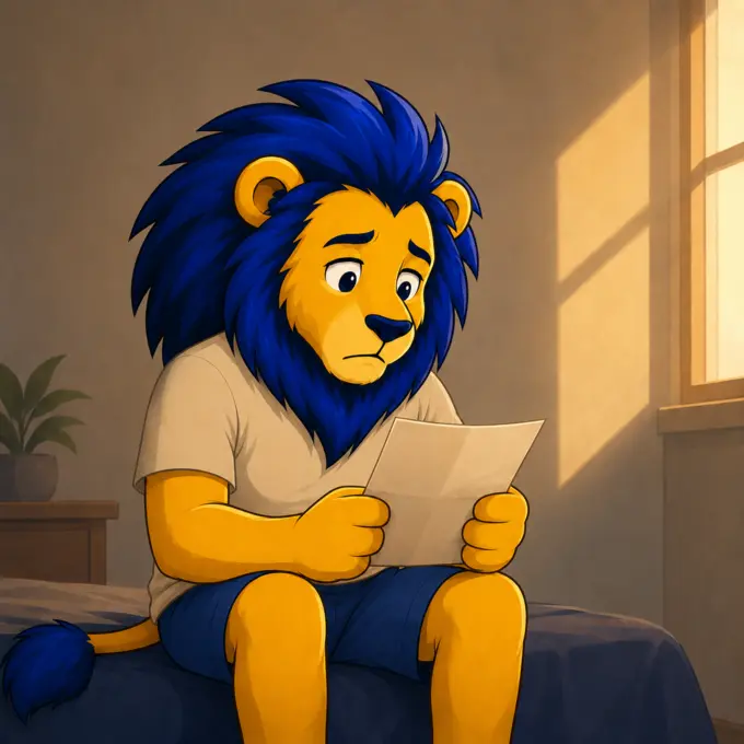 Couragier practical learning illustration — e-learning digital education platform, lion mascot Couragier